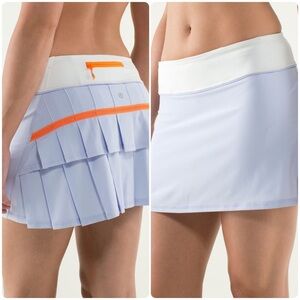 Lululemon Run: Pace Setter Skirt 
Cool Breeze / Nimbus